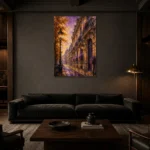 Premium Wall Art Dikey Html Edition – ARCHITECTURENW2079 shown in a warm modern interior