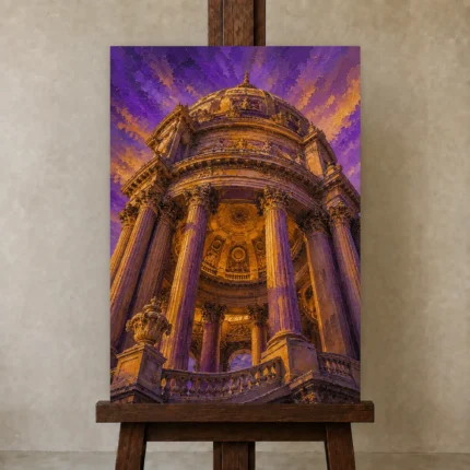 Premium Wall Art Dikey Html Edition – ARCHITECTURENW2081 displayed on a studio easel