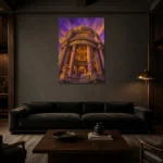 Premium Wall Art Dikey Html Edition – ARCHITECTURENW2081 shown in a warm modern interior