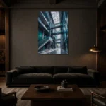 Premium Wall Art Dikey Html Edition – ARCHITECTURENW2086 shown in a warm modern interior