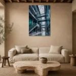 Premium Wall Art Dikey Html Edition – ARCHITECTURENW2086 presented in a sophisticated home setting