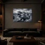 Premium Wall Art Yatay Html Edition – ARCHITECTURENW2090 shown in a warm modern interior