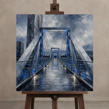 Premium Wall Art Kare Html Edition – ARCHITECTURENW2092 displayed on a studio easel