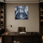 Premium Wall Art Kare Html Edition – ARCHITECTURENW2092 displayed in a contemporary gallery-inspired room