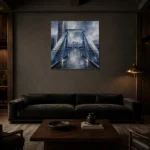 Premium Wall Art Kare Html Edition – ARCHITECTURENW2092 shown in a warm modern interior