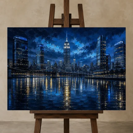Premium Wall Art Yatay Html Edition – ARCHITECTURENW2096 displayed on a studio easel
