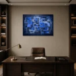 Premium Wall Art Yatay Html Edition – ARCHITECTURENW2102 displayed in a contemporary gallery-inspired room
