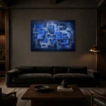 Premium Wall Art Yatay Html Edition – ARCHITECTURENW2102 shown in a warm modern interior