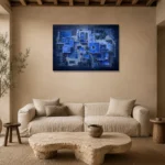 Premium Wall Art Yatay Html Edition – ARCHITECTURENW2102 presented in a sophisticated home setting