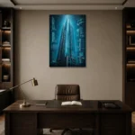 Premium Wall Art Dikey Html Edition – ARCHITECTURENW2103 displayed in a contemporary gallery-inspired room