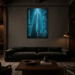 Premium Wall Art Dikey Html Edition – ARCHITECTURENW2103 shown in a warm modern interior