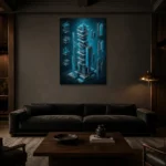 Premium Wall Art Dikey Html Edition – ARCHITECTURENW2105 shown in a warm modern interior