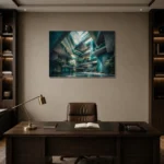 Premium Wall Art Yatay Html Edition – ARCHITECTURENW2108 displayed in a contemporary gallery-inspired room