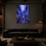 Premium Wall Art Dikey Html Edition – ARCHITECTURENW2111 shown in a warm modern interior