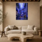Premium Wall Art Dikey Html Edition – ARCHITECTURENW2111 presented in a sophisticated home setting