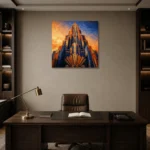 Premium Wall Art Kare Html Edition – ARCHITECTURENW2112 displayed in a contemporary gallery-inspired room