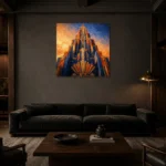 Premium Wall Art Kare Html Edition – ARCHITECTURENW2112 shown in a warm modern interior