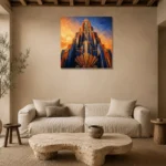 Premium Wall Art Kare Html Edition – ARCHITECTURENW2112 presented in a sophisticated home setting