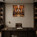 Premium Wall Art Kare Html Edition – ARCHITECTURENW2114 displayed in a contemporary gallery-inspired room