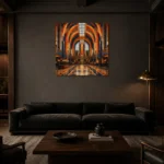 Premium Wall Art Kare Html Edition – ARCHITECTURENW2114 shown in a warm modern interior