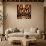 Premium Wall Art Kare Html Edition – ARCHITECTURENW2114 presented in a sophisticated home setting