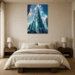Premium Wall Art Dikey Html Edition – ARCHITECTURENW2118 showcased in an elegant minimalist interior