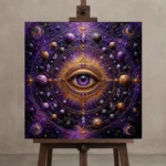 Premium Wall Art Kare Html Edition – ASTROLOGYNW2003 displayed on a studio easel