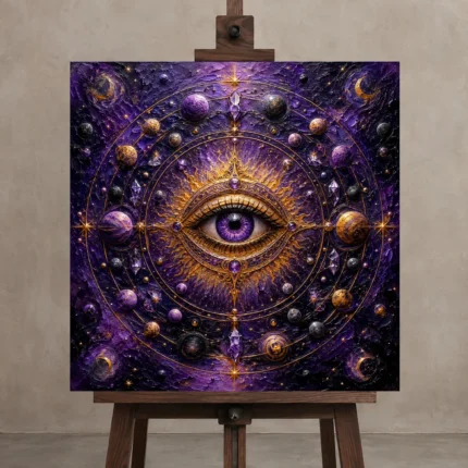 Premium Wall Art Kare Html Edition – ASTROLOGYNW2003 displayed on a studio easel