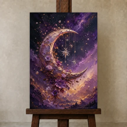 Premium Wall Art Dikey Html Edition – ASTROLOGYNW2004 displayed on a studio easel