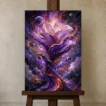 Premium Wall Art Dikey Html Edition – ASTROLOGYNW2005 displayed on a studio easel