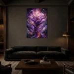 Premium Wall Art Dikey Html Edition – ASTROLOGYNW2005 shown in a warm modern interior