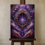 Premium Wall Art Dikey Html Edition – ASTROLOGYNW2006 displayed on a studio easel