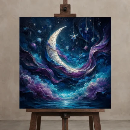 Premium Wall Art Kare Html Edition – ASTROLOGYNW2007 displayed on a studio easel
