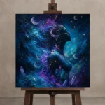 Premium Wall Art Kare Html Edition – ASTROLOGYNW2009 displayed on a studio easel