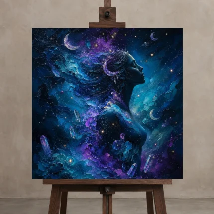 Premium Wall Art Kare Html Edition – ASTROLOGYNW2009 displayed on a studio easel
