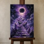 Premium Wall Art Dikey Html Edition – ASTROLOGYNW2012 displayed on a studio easel