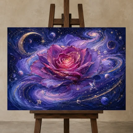 Premium Wall Art Yatay Html Edition – ASTROLOGYNW2013 displayed on a studio easel