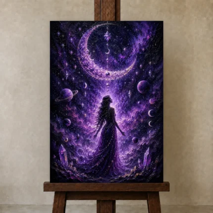 Premium Wall Art Dikey Html Edition – ASTROLOGYNW2016 displayed on a studio easel