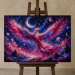 Premium Wall Art Yatay Html Edition – ASTROLOGYNW2022 displayed on a studio easel