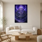 Premium Wall Art Dikey Html Edition – ASTROLOGYNW2035 styled in a refined neutral interior