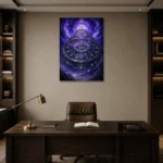Premium Wall Art Dikey Html Edition – ASTROLOGYNW2035 displayed in a contemporary gallery-inspired room