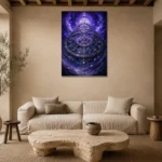 Premium Wall Art Dikey Html Edition – ASTROLOGYNW2035 presented in a sophisticated home setting