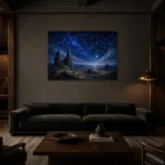 Premium Wall Art Yatay Html Edition – ASTROLOGYNW2047 shown in a warm modern interior