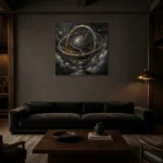 Premium Wall Art Kare Html Edition – ASTROLOGYNW2050 shown in a warm modern interior