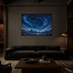 Premium Wall Art Yatay Html Edition – ASTROLOGYNW2052 shown in a warm modern interior