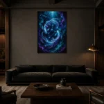 Premium Wall Art Dikey Html Edition – ASTROLOGYNW2061 shown in a warm modern interior