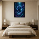Premium Wall Art Dikey Html Edition – ASTROLOGYNW2061 showcased in an elegant minimalist interior