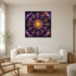 Premium Wall Art Kare Html Edition – ASTROLOGYNW2070 styled in a refined neutral interior