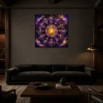 Premium Wall Art Kare Html Edition – ASTROLOGYNW2070 shown in a warm modern interior