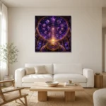 Premium Wall Art Kare Html Edition – ASTROLOGYNW2071 styled in a refined neutral interior